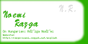 noemi razga business card